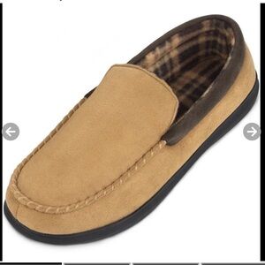 Bergman Kelly Mens Memory Foam Loafer Slippers, Comfortable House Shoes 10